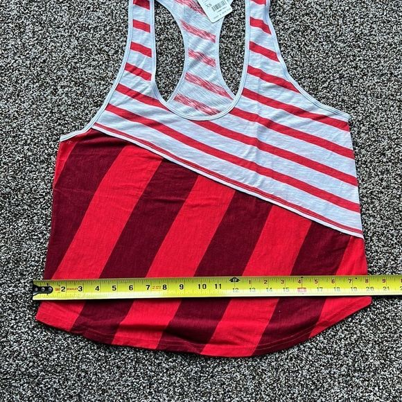 Free People Red and White‎ Striped Tank Top - Picture 9 of 11